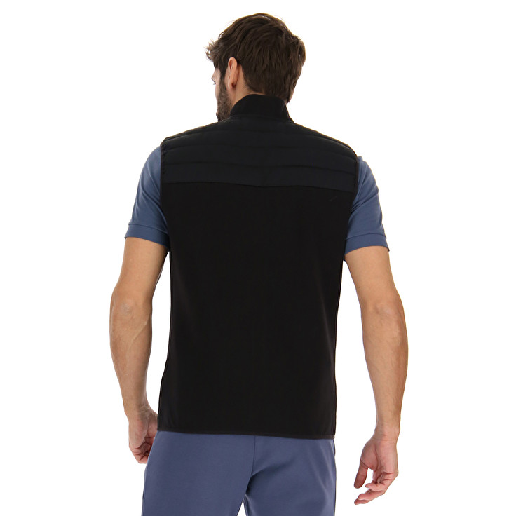 Men Lotto Lab Vest Jackets Black | 34075-LYHE