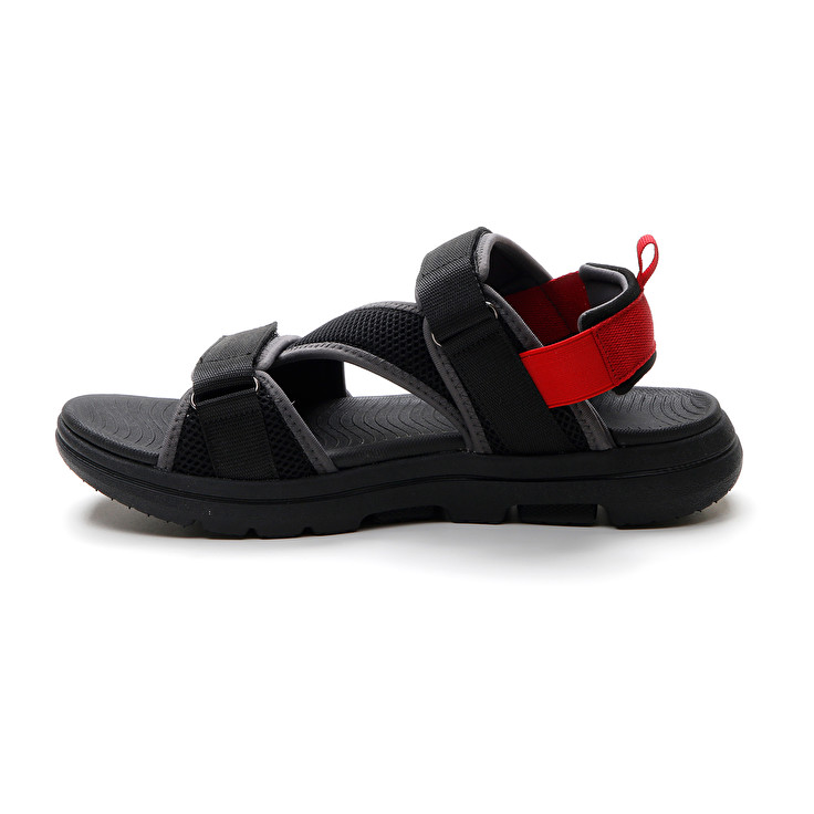 Men Lotto Levante 2 Sandals Black | 82375-HZMQ