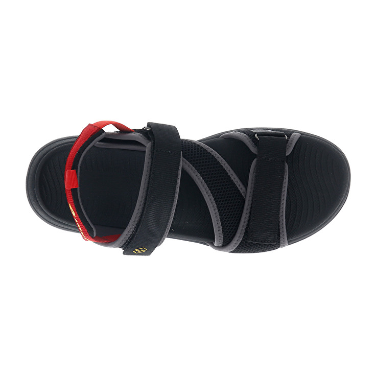 Men Lotto Levante 2 Sandals Black | 82375-HZMQ