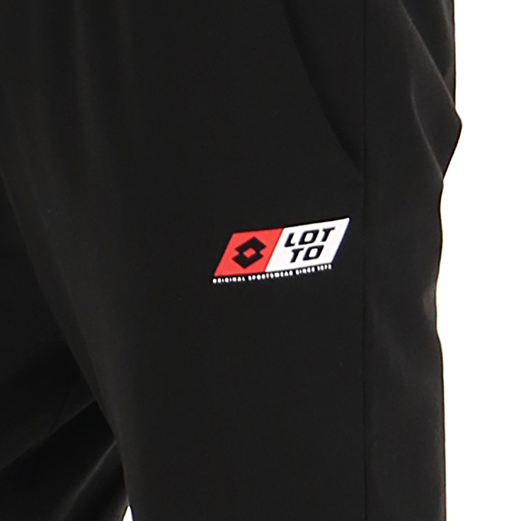 Men Lotto Logo Uno Sport Pants Black | 36045-TXWD