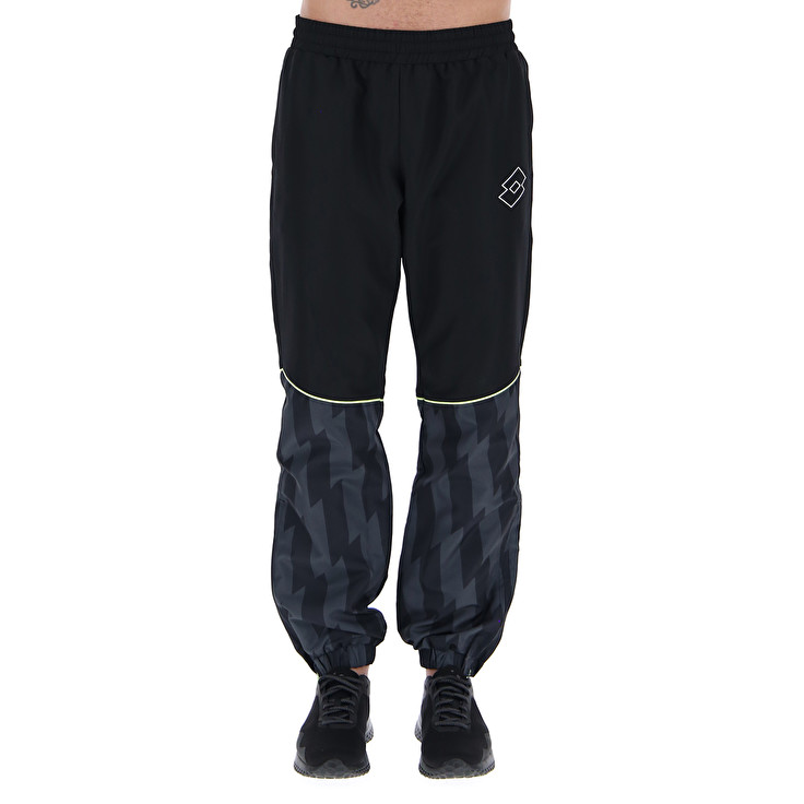 Men Lotto Logo Vi Db Sport Pants Black | 40137-KIAN