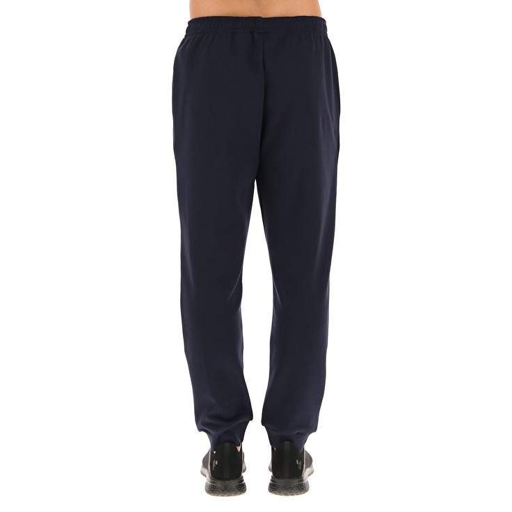 Men Lotto Logo Vi Fl Sport Pants Black | 97821-ALDX