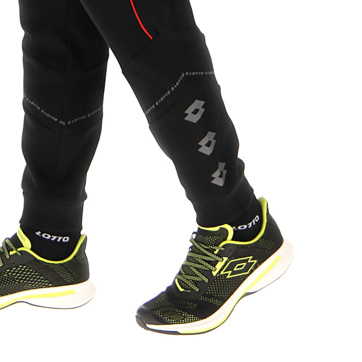 Men Lotto Logo Viii Sport Pants Black | 60193-ILNY