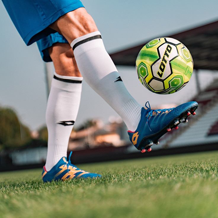 Men Lotto Maestro 100 Iv Fg Soccer Shoes Blue / Yellow | 09176-OGJZ