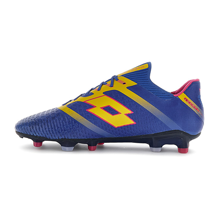 Men Lotto Maestro 100 Iv Fg Soccer Shoes Blue / Yellow | 09176-OGJZ