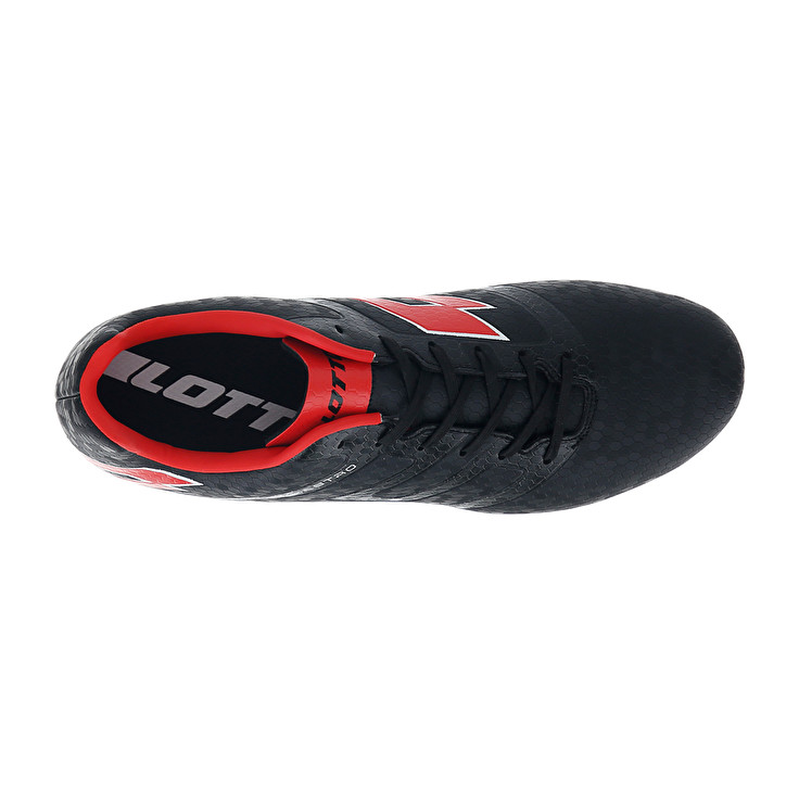 Men Lotto Maestro 700 Iv Fg Soccer Shoes Black / Red | 49068-MBTP