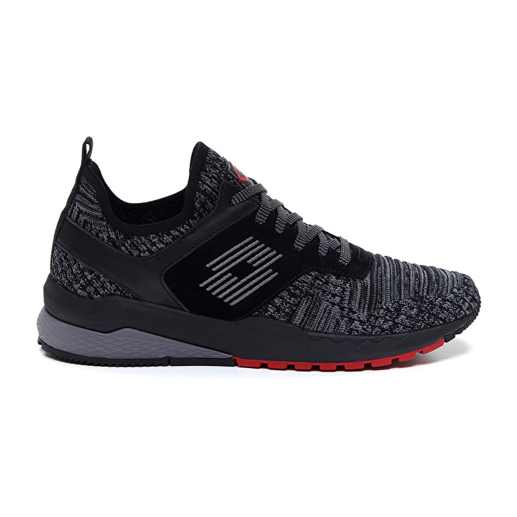 Men Lotto Marathon Knit Leggenda Black / Light | 30249-OGFA