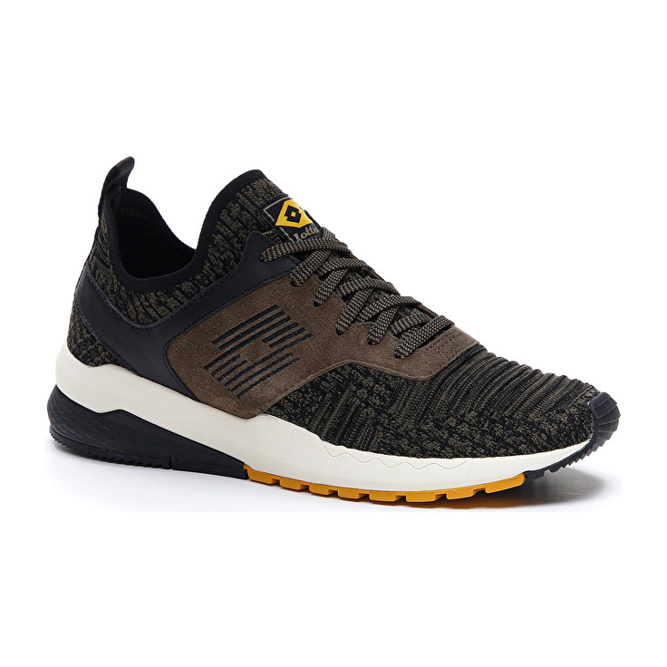 Men Lotto Marathon Knit Leggenda Dark / Olive / Black | 87564-ODBI