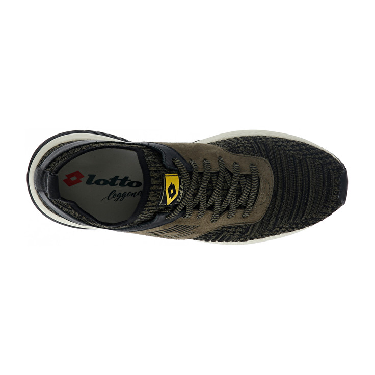 Men Lotto Marathon Knit Leggenda Dark / Olive / Black | 87564-ODBI