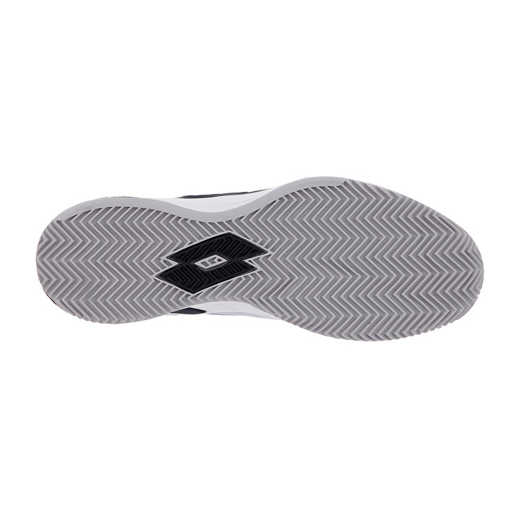 Men Lotto Mirage 100 Cly Tennis Shoes White / Black / Silver | 92310-JZIW