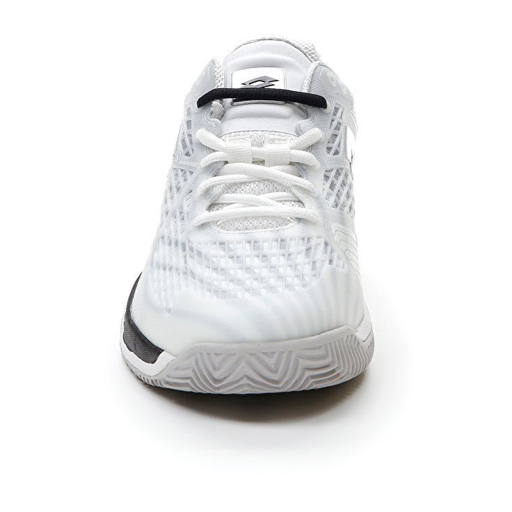 Men Lotto Mirage 100 Cly Tennis Shoes White / Black / Silver | 92310-JZIW