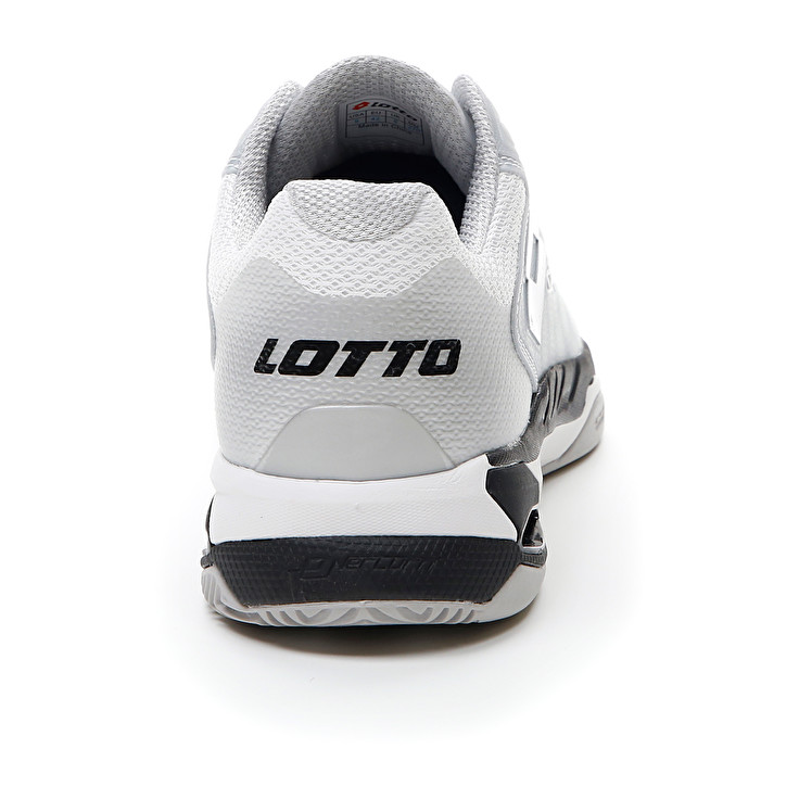 Men Lotto Mirage 100 Cly Tennis Shoes White / Black / Silver | 92310-JZIW