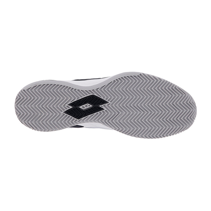 Men Lotto Mirage 100 Cly Tennis Shoes White / Black / Silver | 92310-JZIW