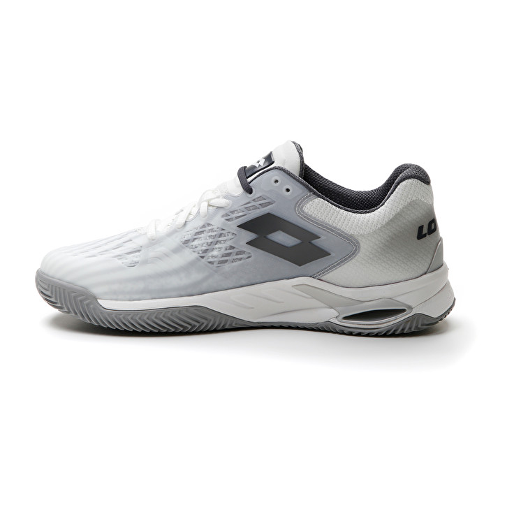 Men Lotto Mirage 100 Cly Tennis Shoes White / Silver | 10268-FEVA
