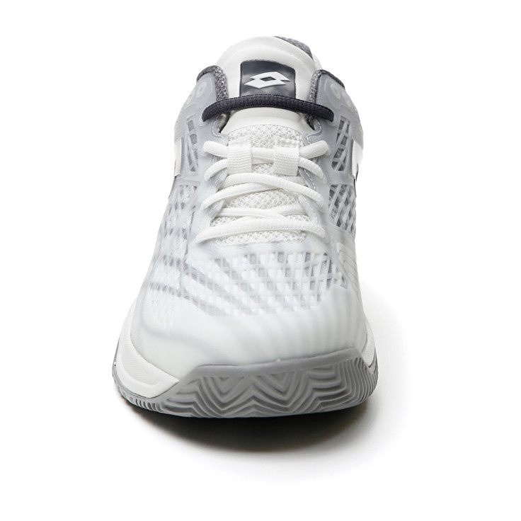 Men Lotto Mirage 100 Cly Tennis Shoes White / Silver | 10268-FEVA