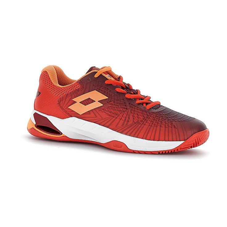 Men Lotto Mirage 100 Ii Cly Tennis Shoes Red / Brown / Red / Pink | 95021-JRHQ