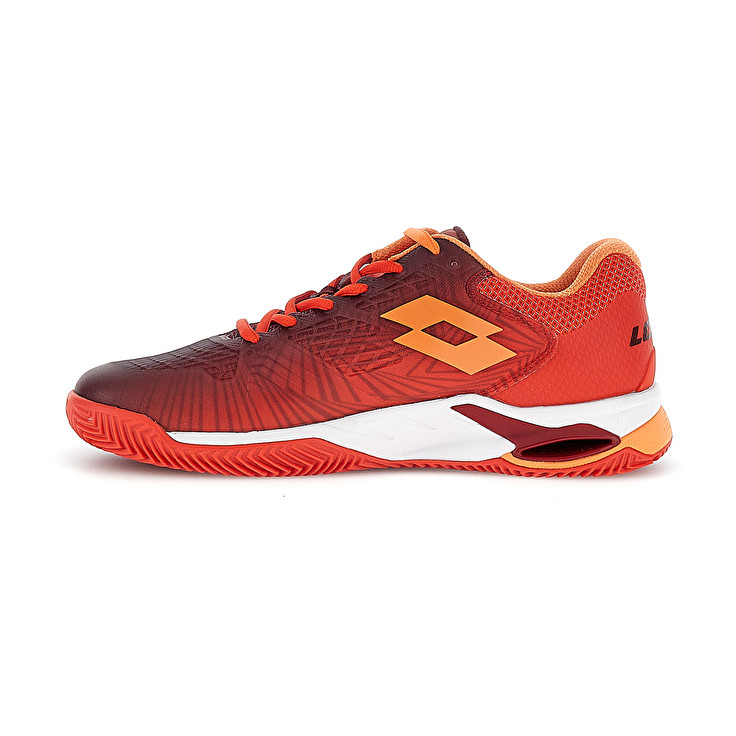 Men Lotto Mirage 100 Ii Cly Tennis Shoes Red / Brown / Red / Pink | 95021-JRHQ