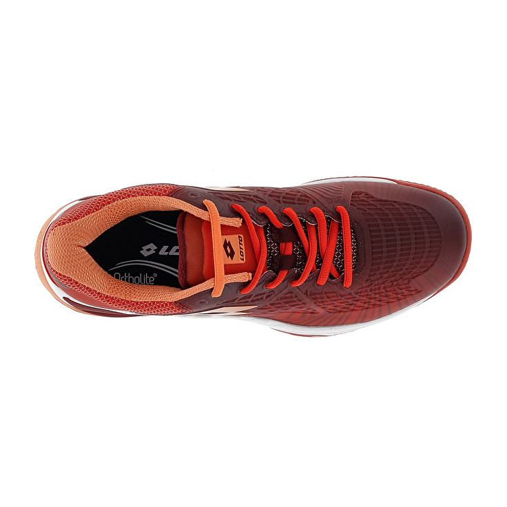 Men Lotto Mirage 100 Ii Cly Tennis Shoes Red / Brown / Red / Pink | 95021-JRHQ