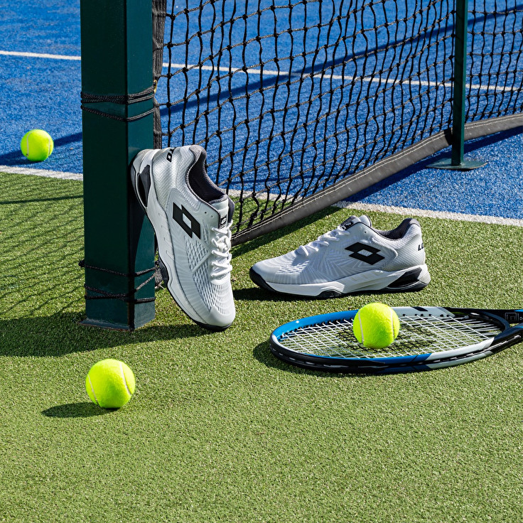 Men Lotto Mirage 100 Ii Spd Tennis Shoes White / Grey | 04712-BEXF