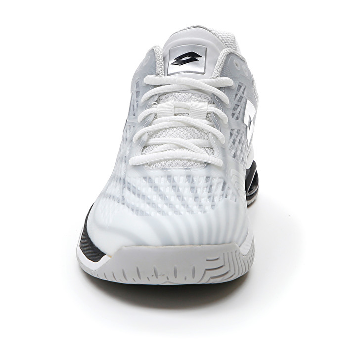 Men Lotto Mirage 100 Spd Tennis Shoes White / Black / Silver | 43210-HJEC