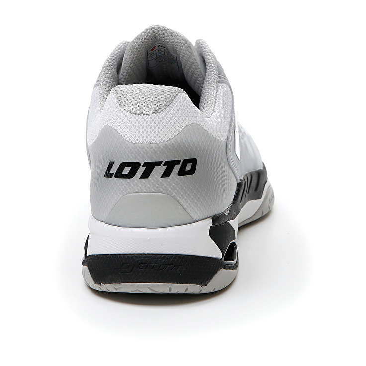 Men Lotto Mirage 100 Spd Tennis Shoes White / Black / Silver | 43210-HJEC