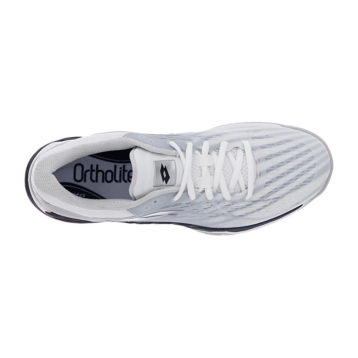 Men Lotto Mirage 100 Spd Tennis Shoes White / Black / Silver | 43210-HJEC