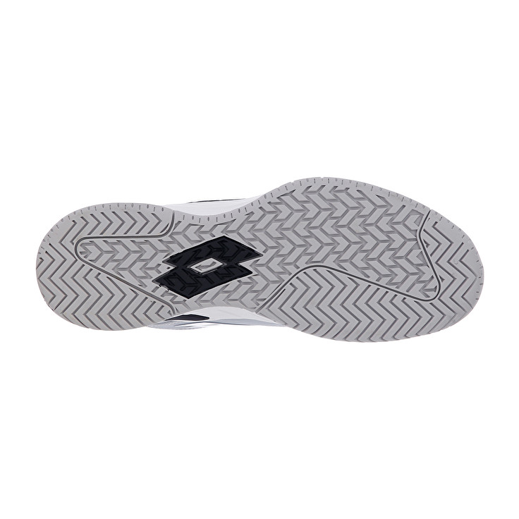 Men Lotto Mirage 100 Spd Tennis Shoes White / Black / Silver | 43210-HJEC
