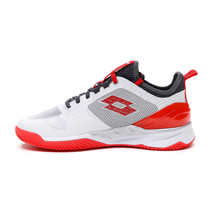 Men Lotto Mirage 200 Cly Tennis Shoes White / Red | 84962-ABVN
