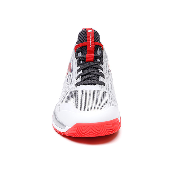 Men Lotto Mirage 200 Cly Tennis Shoes White / Red | 84962-ABVN