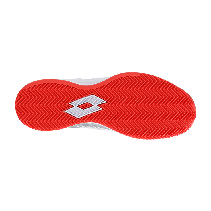 Men Lotto Mirage 200 Cly Tennis Shoes White / Red | 84962-ABVN