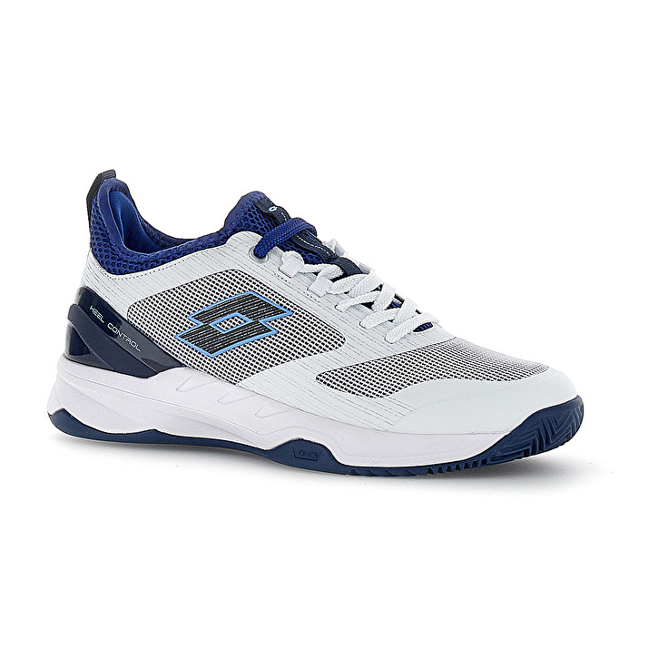 Men Lotto Mirage 200 Cly Tennis Shoes White / Blue / Royal | 84091-TBPJ