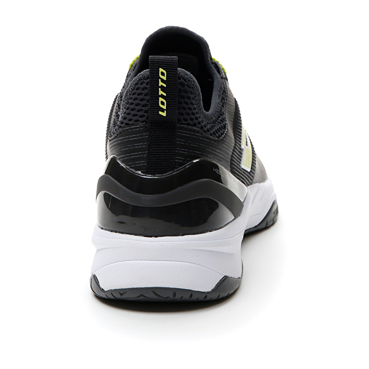 Men Lotto Mirage 200 Spd Tennis Shoes Black / Green | 69173-SXNZ