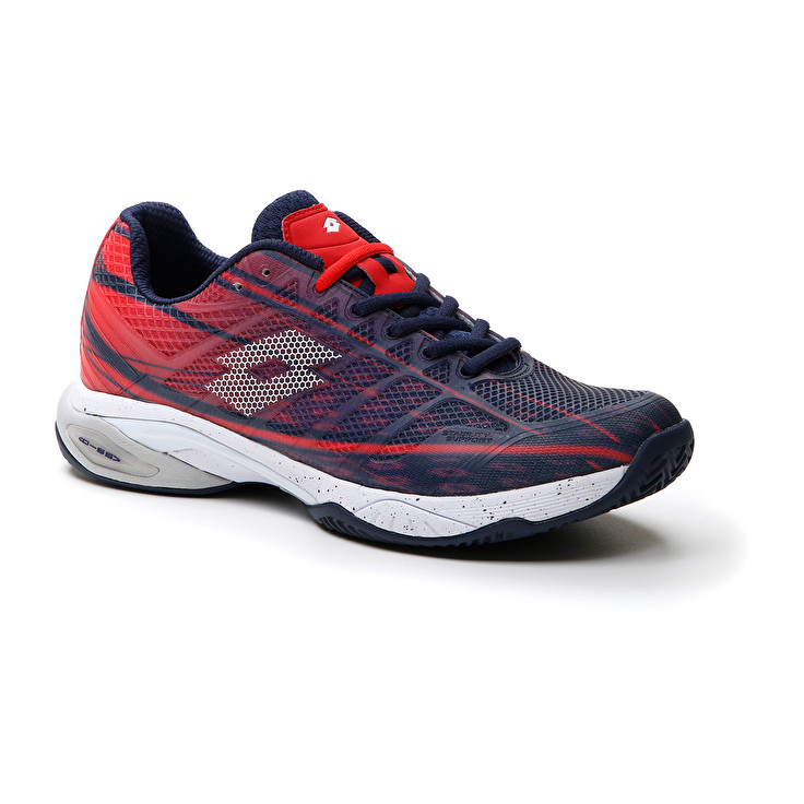 Men Lotto Mirage 300 Cly Tennis Shoes Navy / Blue / White / Red | 58706-FOYG