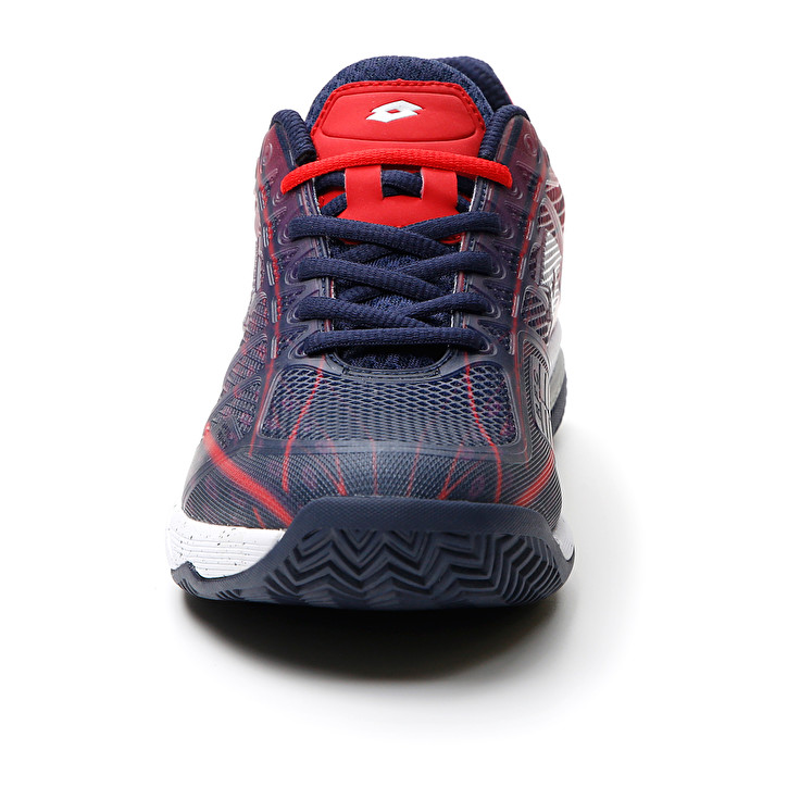 Men Lotto Mirage 300 Cly Tennis Shoes Navy / Blue / White / Red | 58706-FOYG