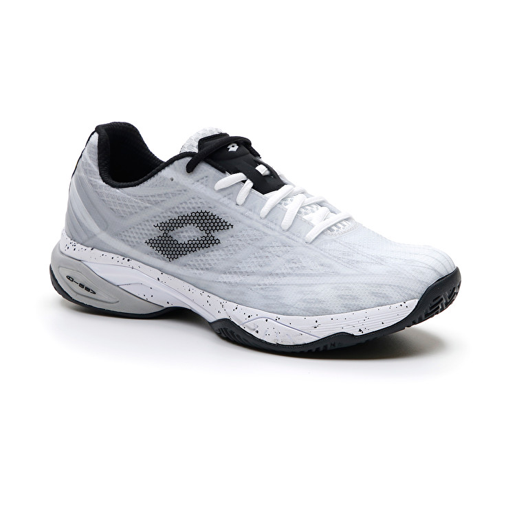 Men Lotto Mirage 300 Cly Tennis Shoes White / Black / Grey | 71825-JUDN