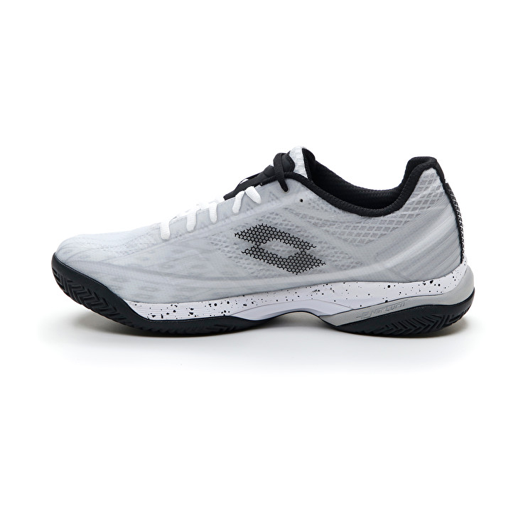 Men Lotto Mirage 300 Cly Tennis Shoes White / Black / Grey | 71825-JUDN