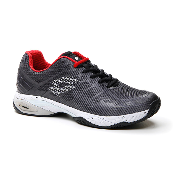 Men Lotto Mirage 300 Iii Cly Tennis Shoes Black / White / Red | 75243-ANKU