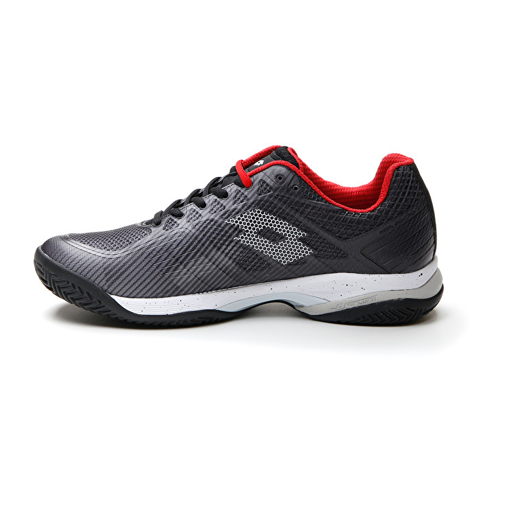 Men Lotto Mirage 300 Iii Cly Tennis Shoes Black / White / Red | 75243-ANKU