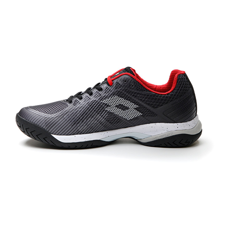 Men Lotto Mirage 300 Iii Spd Tennis Shoes Black / White / Red | 49510-PFLT