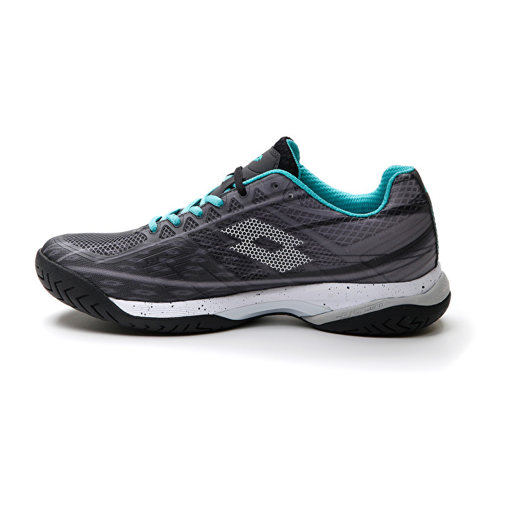 Men Lotto Mirage 300 Spd Tennis Shoes Black / White / Green | 78345-FMJO