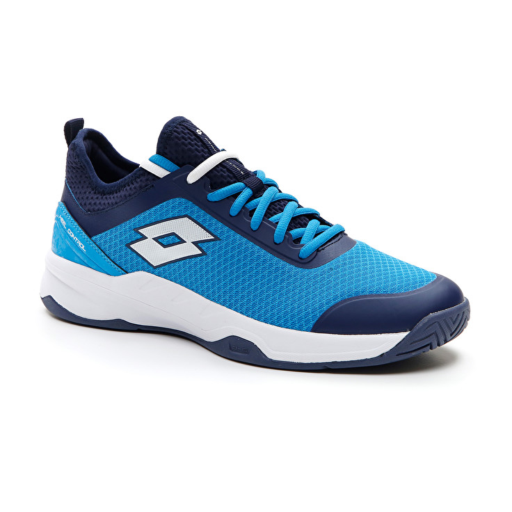 Men Lotto Mirage 500 Ii Alr Tennis Shoes Blue / White / Navy / Blue | 94837-XLCJ
