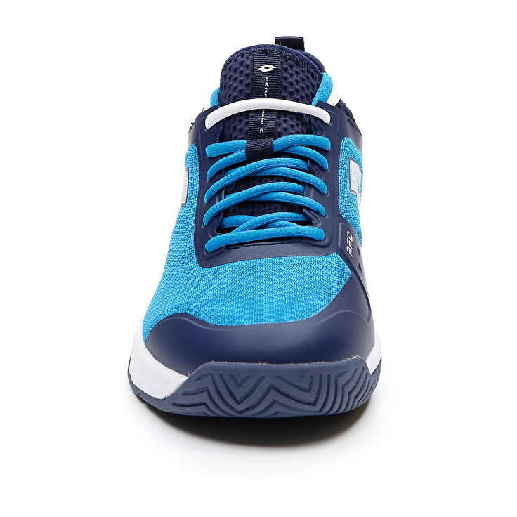 Men Lotto Mirage 500 Ii Alr Tennis Shoes Blue / White / Navy / Blue | 94837-XLCJ