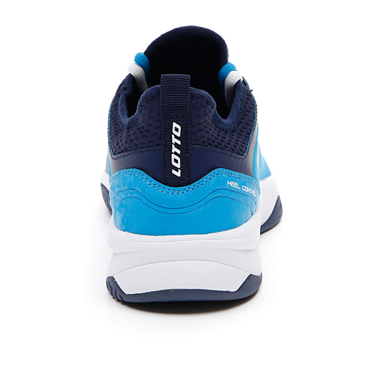 Men Lotto Mirage 500 Ii Alr Tennis Shoes Blue / White / Navy / Blue | 94837-XLCJ