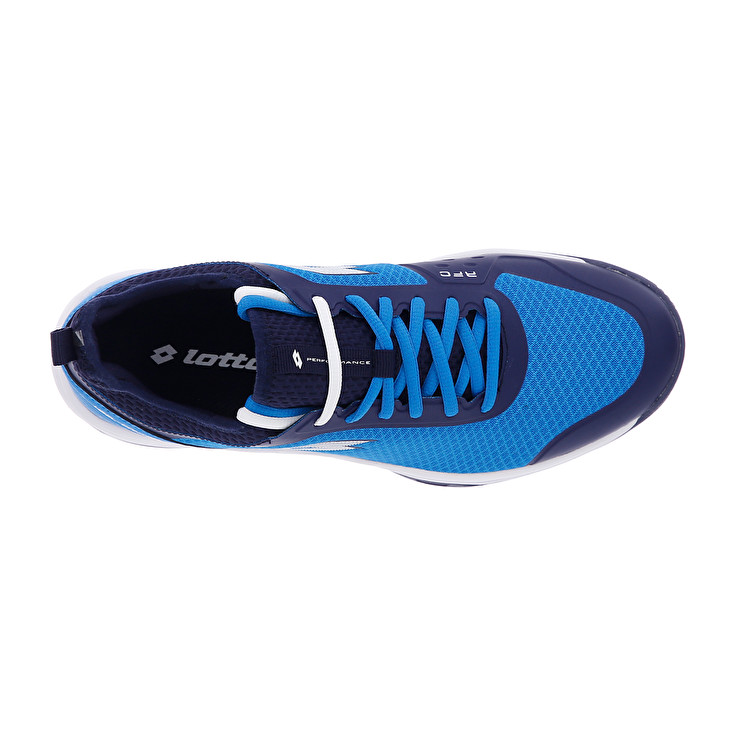 Men Lotto Mirage 500 Ii Alr Tennis Shoes Blue / White / Navy / Blue | 94837-XLCJ