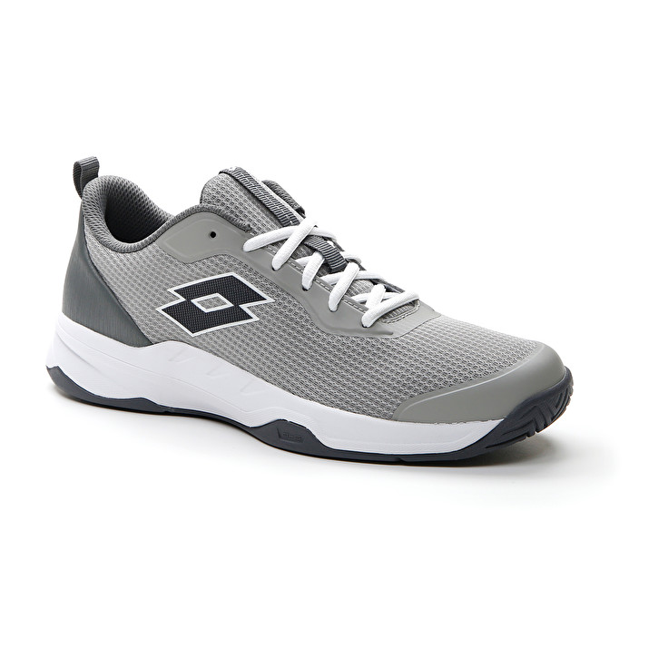Men Lotto Mirage 600 Alr Tennis Shoes Grey / Grey / White | 92137-HYXA