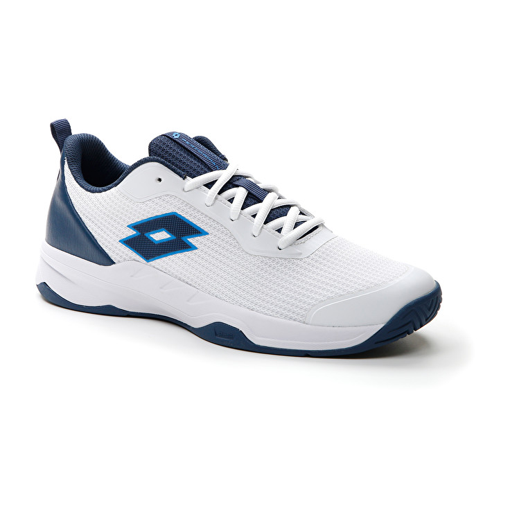 Men Lotto Mirage 600 Alr Tennis Shoes White / Dark / Blue / Light | 70836-AGKO