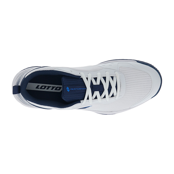 Men Lotto Mirage 600 Alr Tennis Shoes White / Dark / Blue / Light | 70836-AGKO