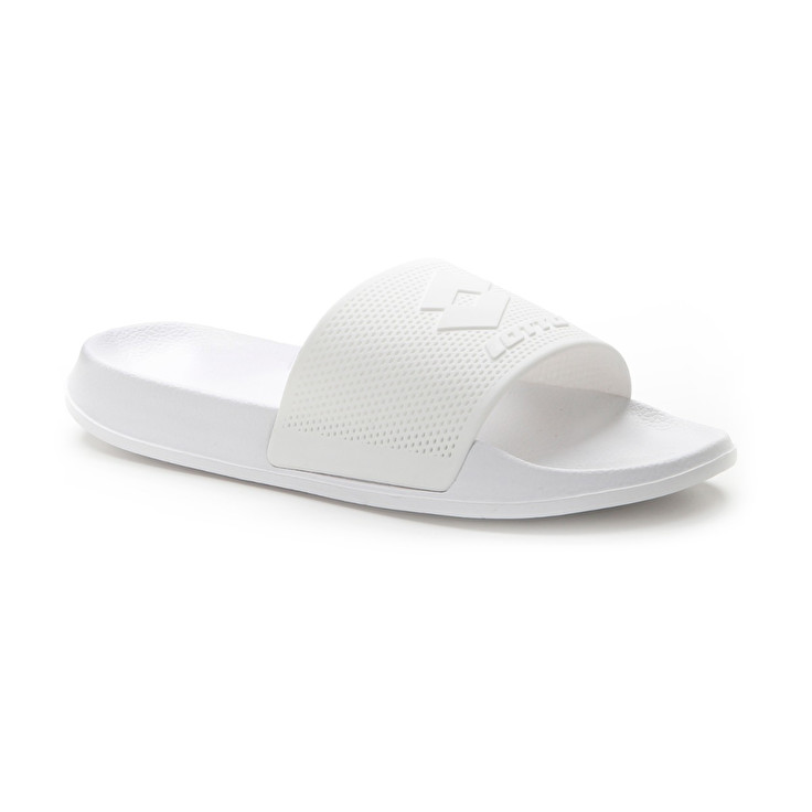 Men Lotto Moku Ii Slippers White | 31820-TFRH