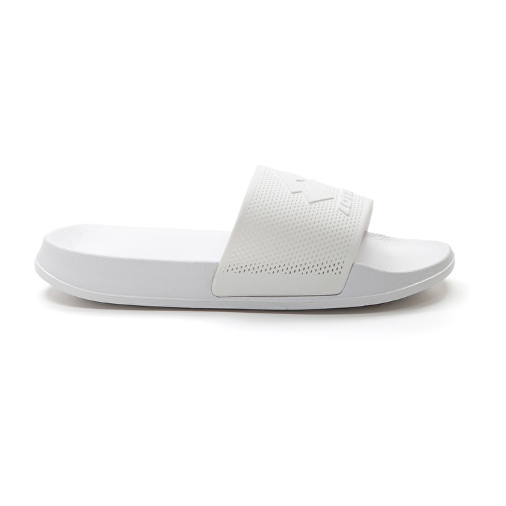 Men Lotto Moku Ii Slippers White | 31820-TFRH