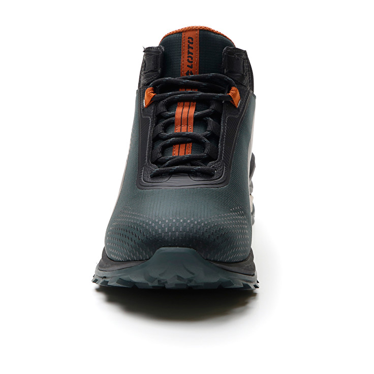 Men Lotto Moonrun 300 Ii Mid Hd Running Shoes Green / Black | 48529-OTIY